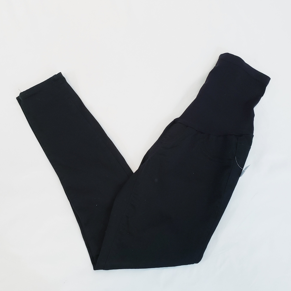 Indigo Blue Maternity Skinny Pants Black Size Medium
